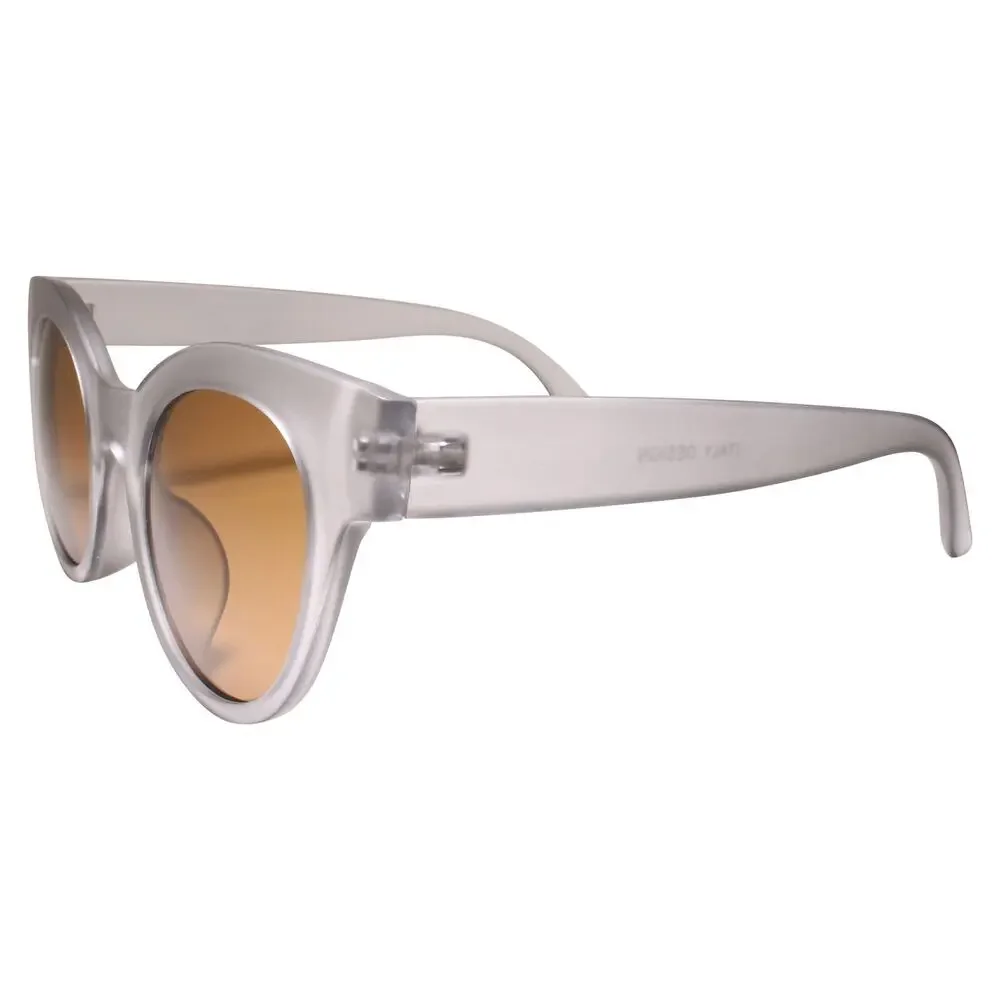 Sleek Gray Cat Eye Sunglasses